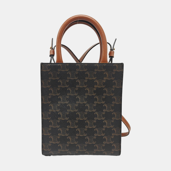 CABAS CELINE Mini Coated Canvas Brown
