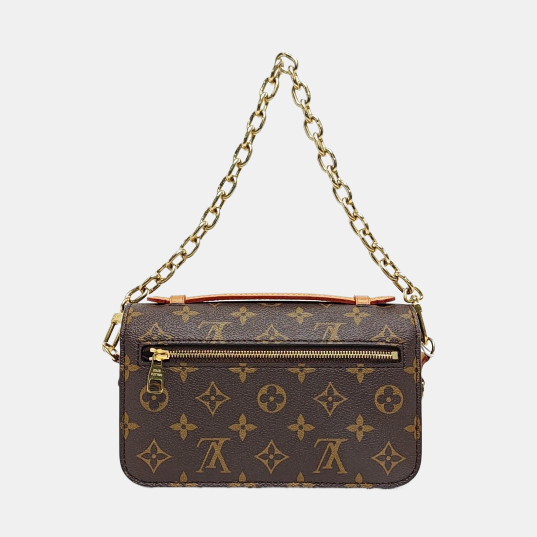 MÉTIS EAST WEST Monogram Coated Canvas Brown