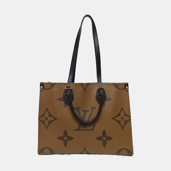 ONTHEGO MM Monogram Coated Canvas Brown