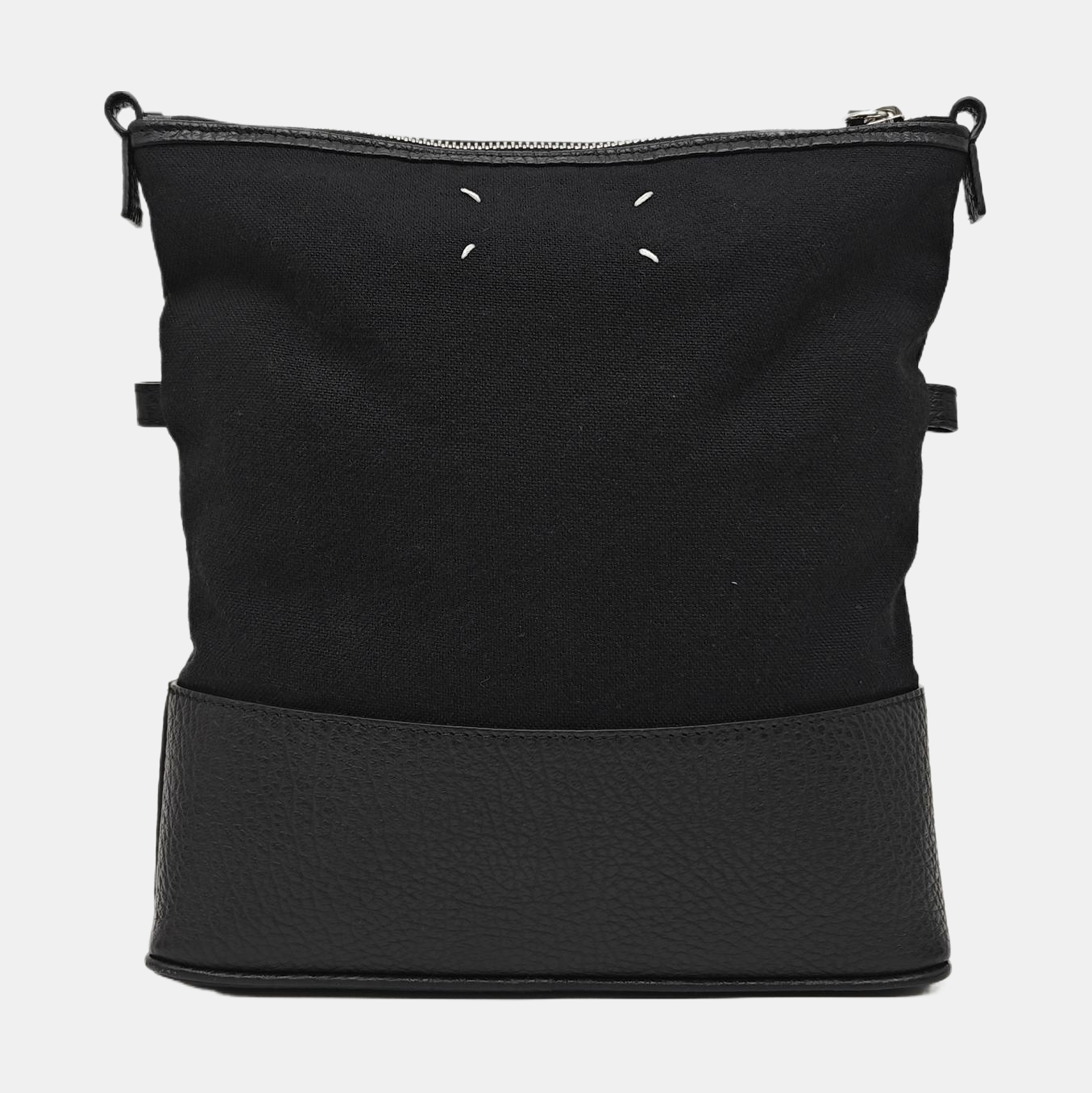 Fabric Top Handle Bag Black