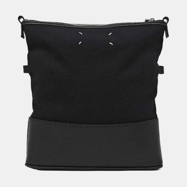 Fabric Top Handle Bag Black
