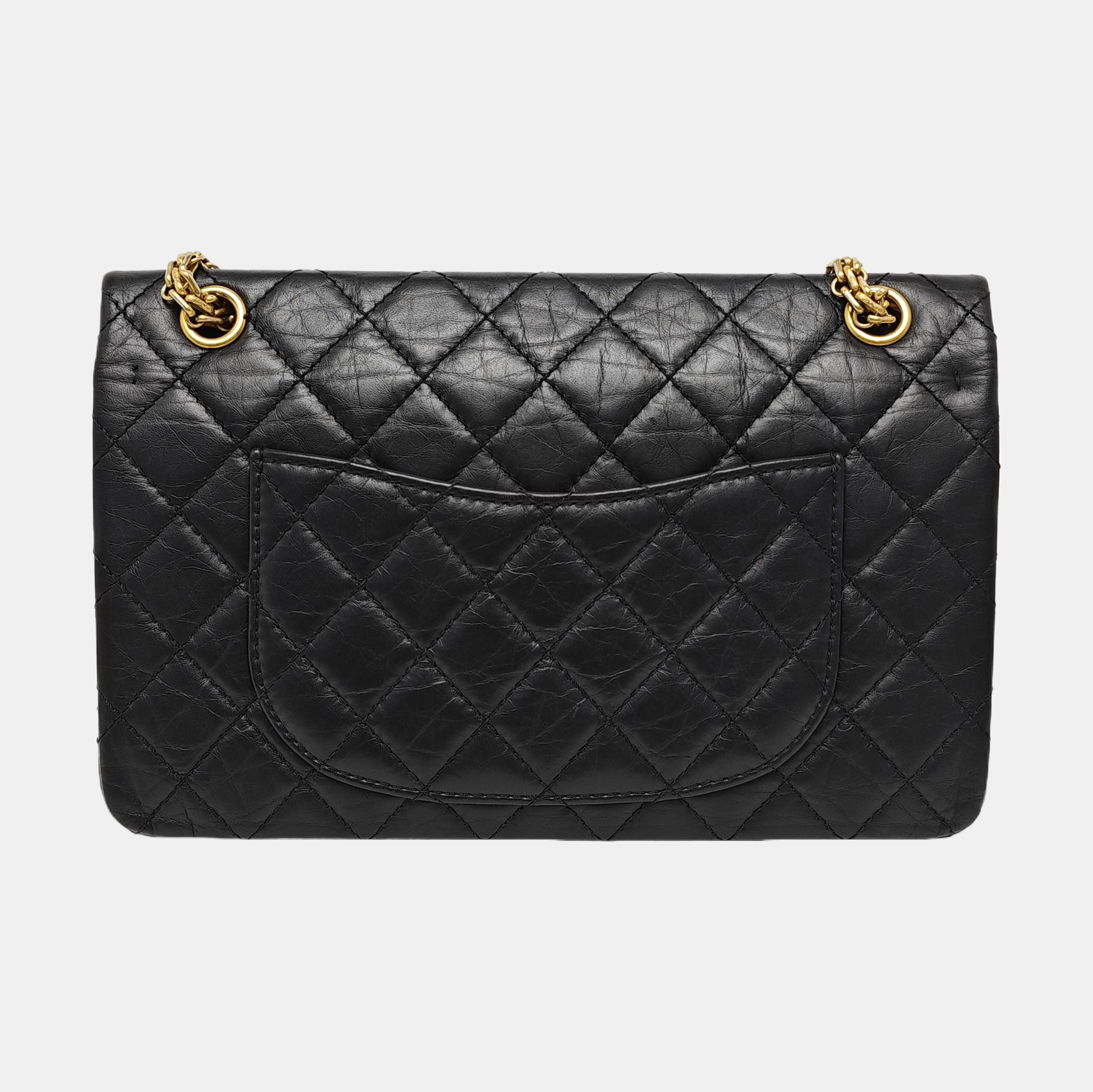 2.55 227 (jumbo) Quilted Calfskin Black