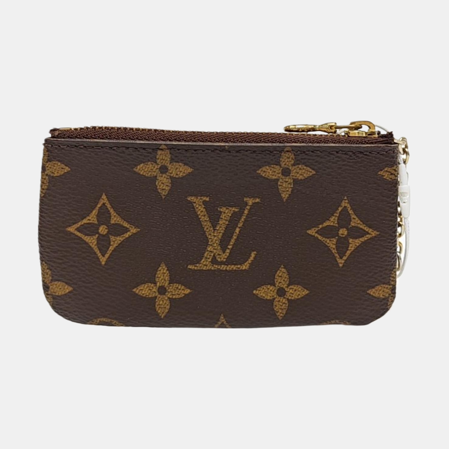 Monogram Coated Canvas Key Pouch Brown