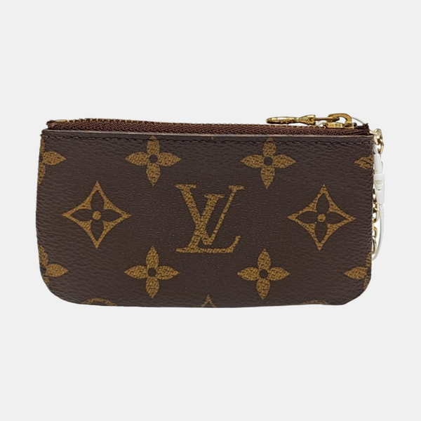 Monogram Coated Canvas Key Pouch Brown