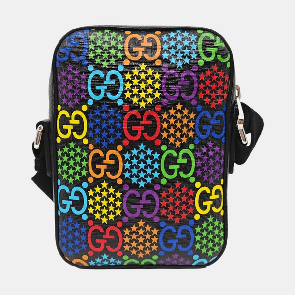 Psychedelic Monogram Coated Canvas Black