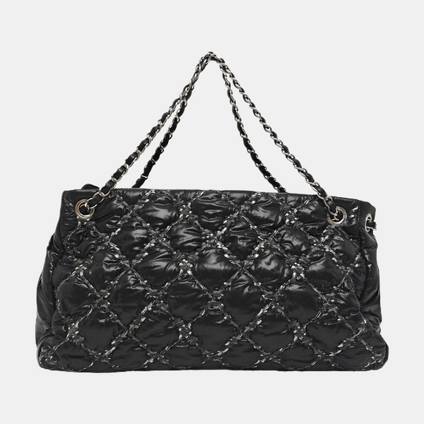 TWEED ON STITCH Quilted Nylon Black