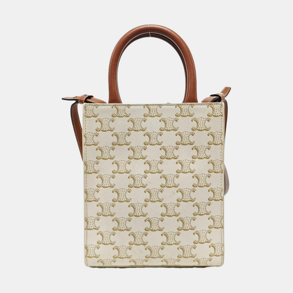 CABAS CELINE Mini Coated Canvas White