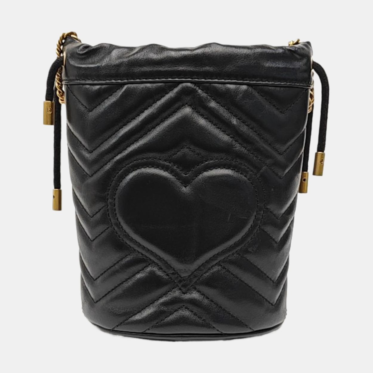 GG Marmont Mini Quilted Calfskin Black