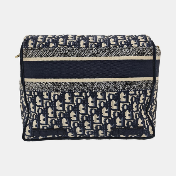 Diorcamp Medium Oblique Canvas Blue