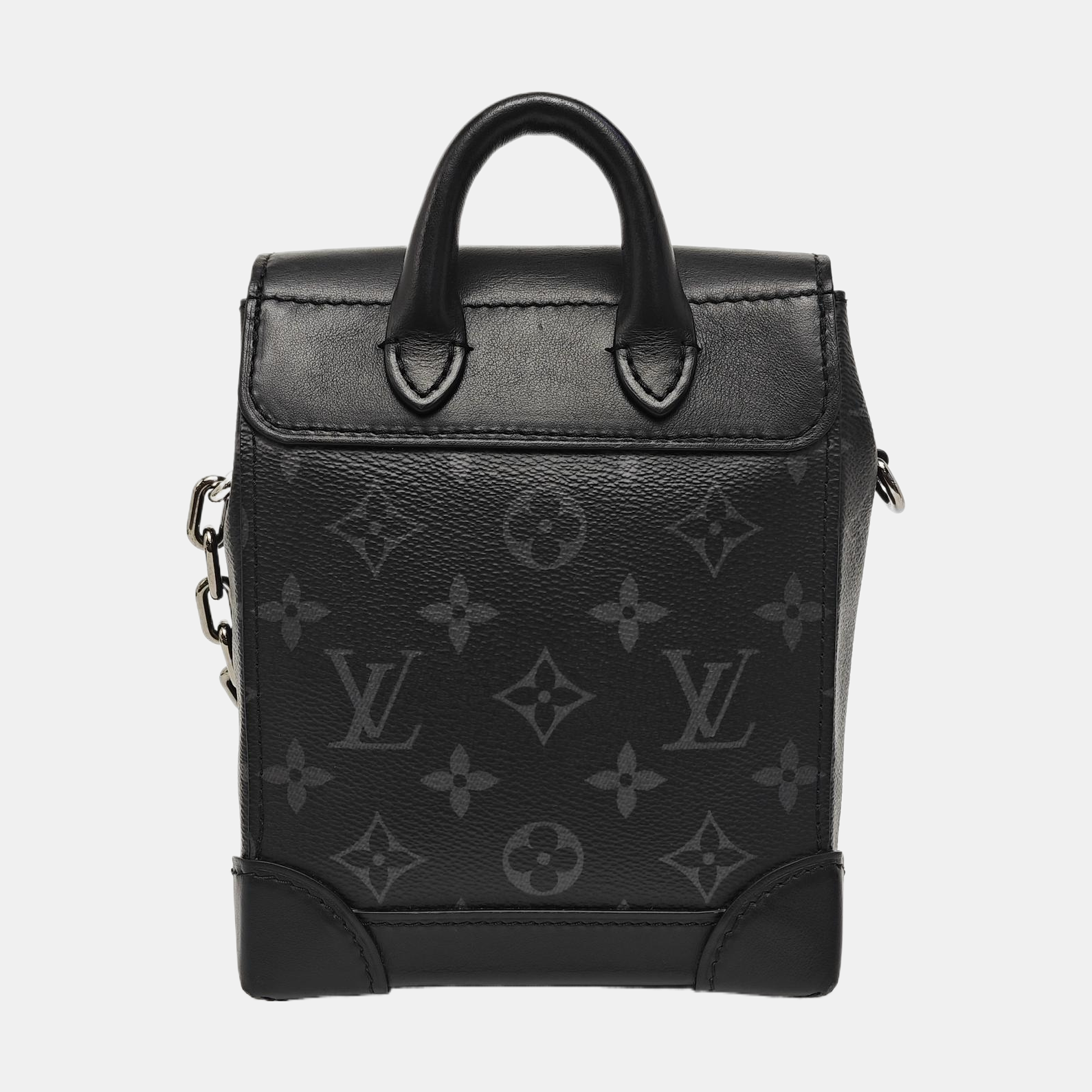 STEAMER Extra Small Monogram Coated Canvas Black