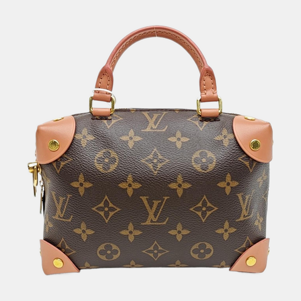 PETITE MALLE Monogram Coated Canvas Brown