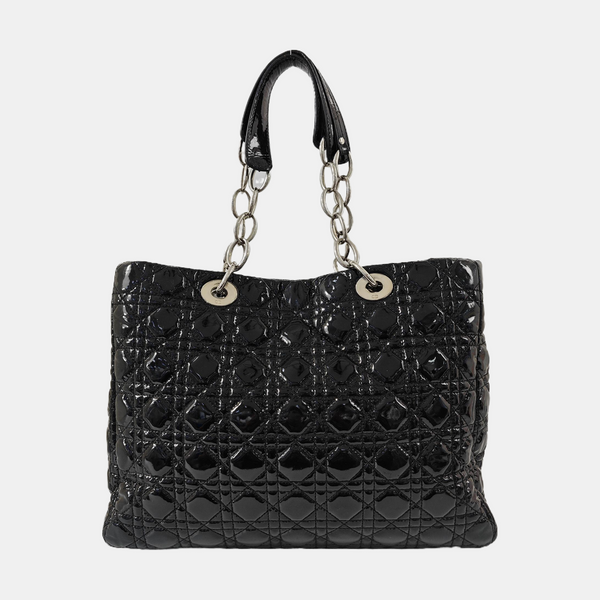 Dior Soft Cannage Patent Leather Black