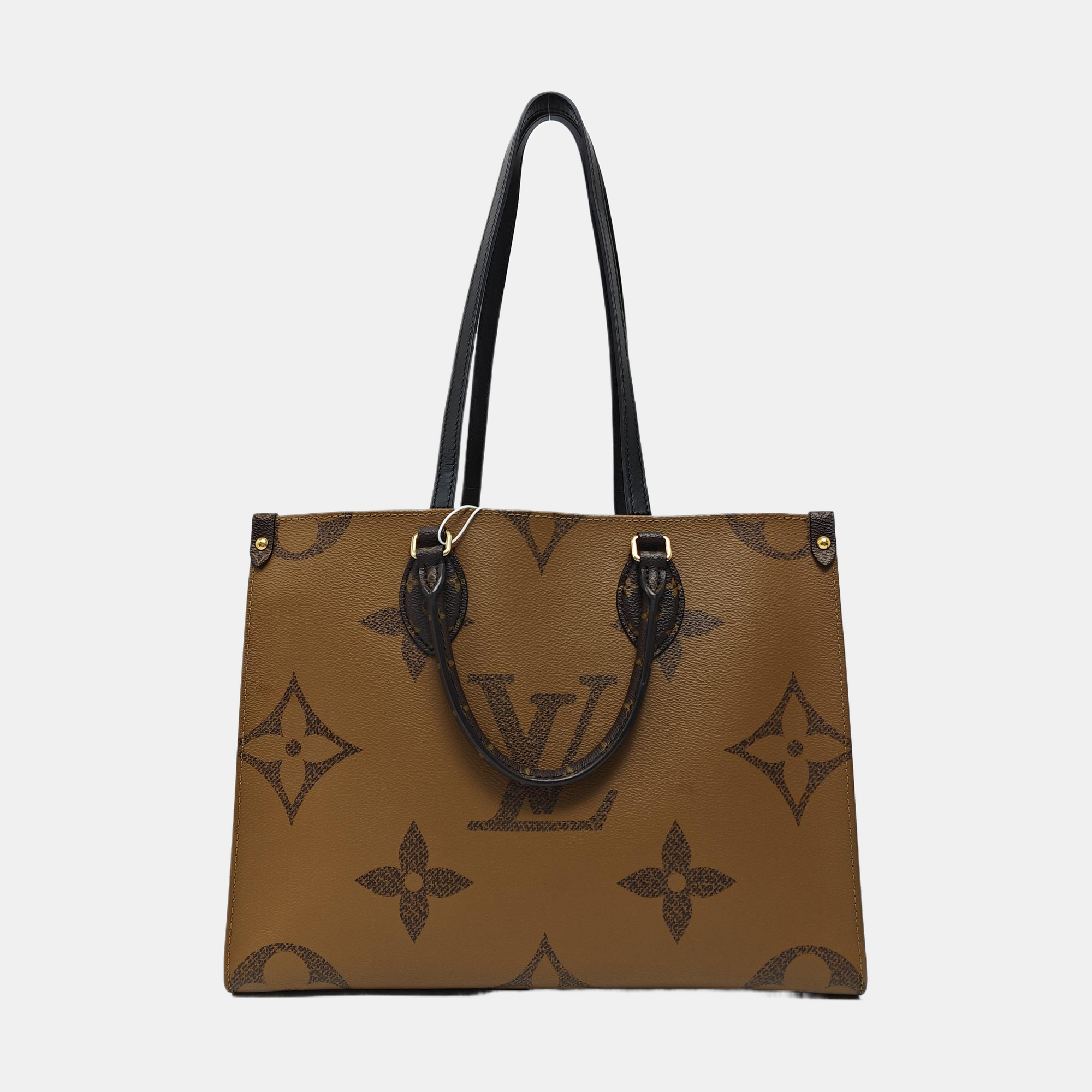 ONTHEGO MM Monogram Coated Canvas Brown