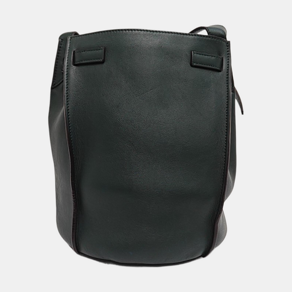 Authenticated pre-owned  BIG BAG Calfskin Green - Bucket Bag at Looply