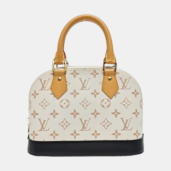 ALMA BB Monogram Coated Canvas White