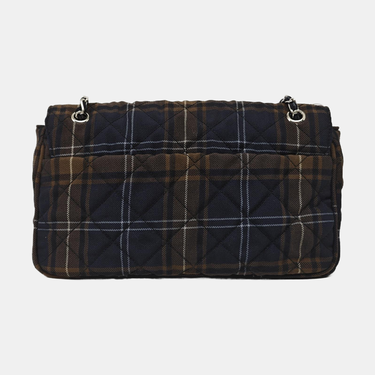 Quilted Fabric Crossbody Bag Multicolor