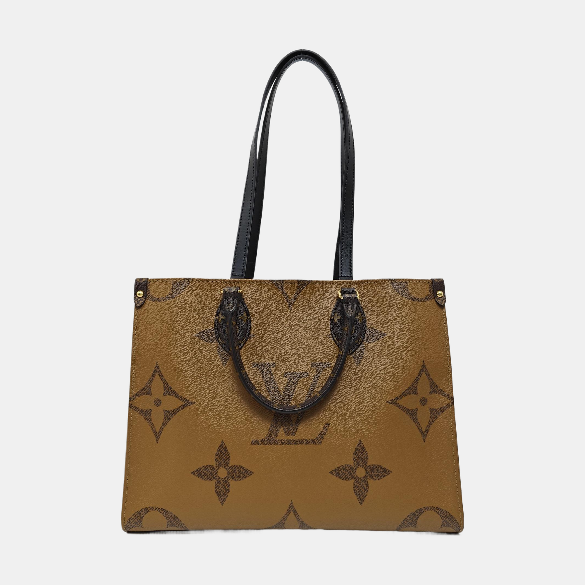 ONTHEGO MM Monogram Coated Canvas Brown