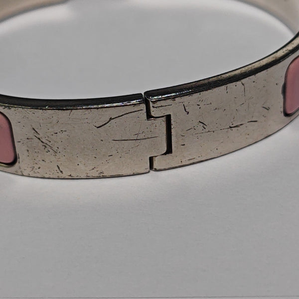 Clic H Metal Silver Bangle