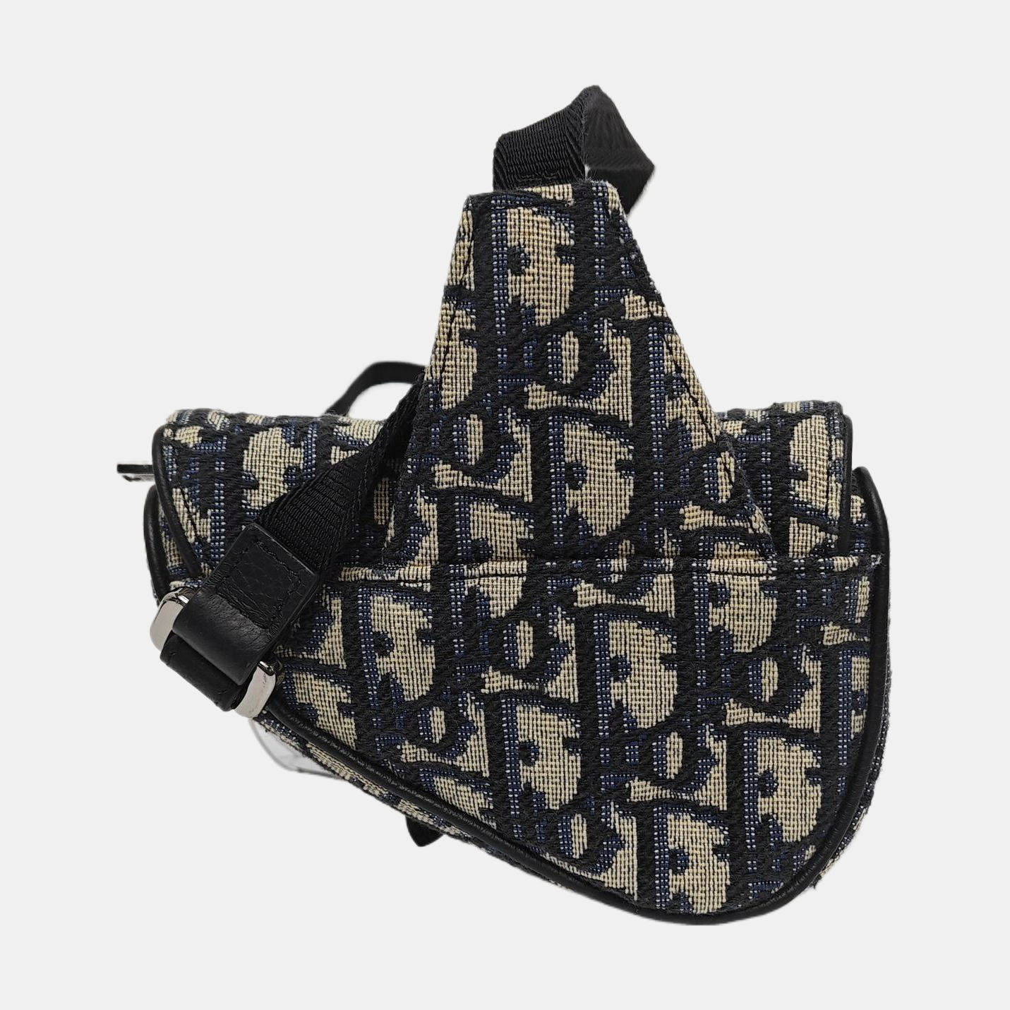 Authenticated pre-owned  Saddle Oblique Canvas Beige - Shoulder Bag at Looply