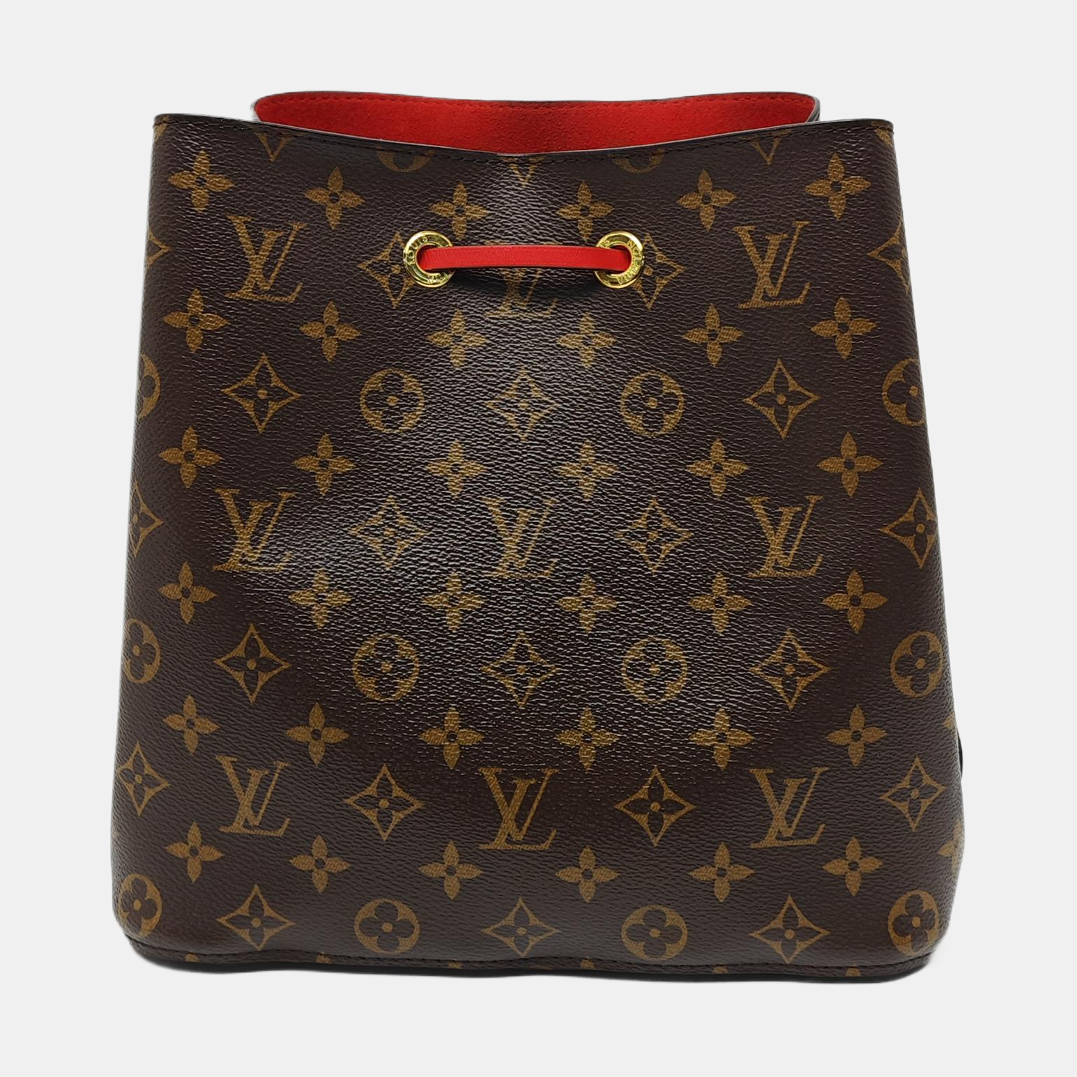 Authenticated pre-owned  NÉONOÉ MM Monogram Coated Canvas Brown - Bucket Bag at Looply