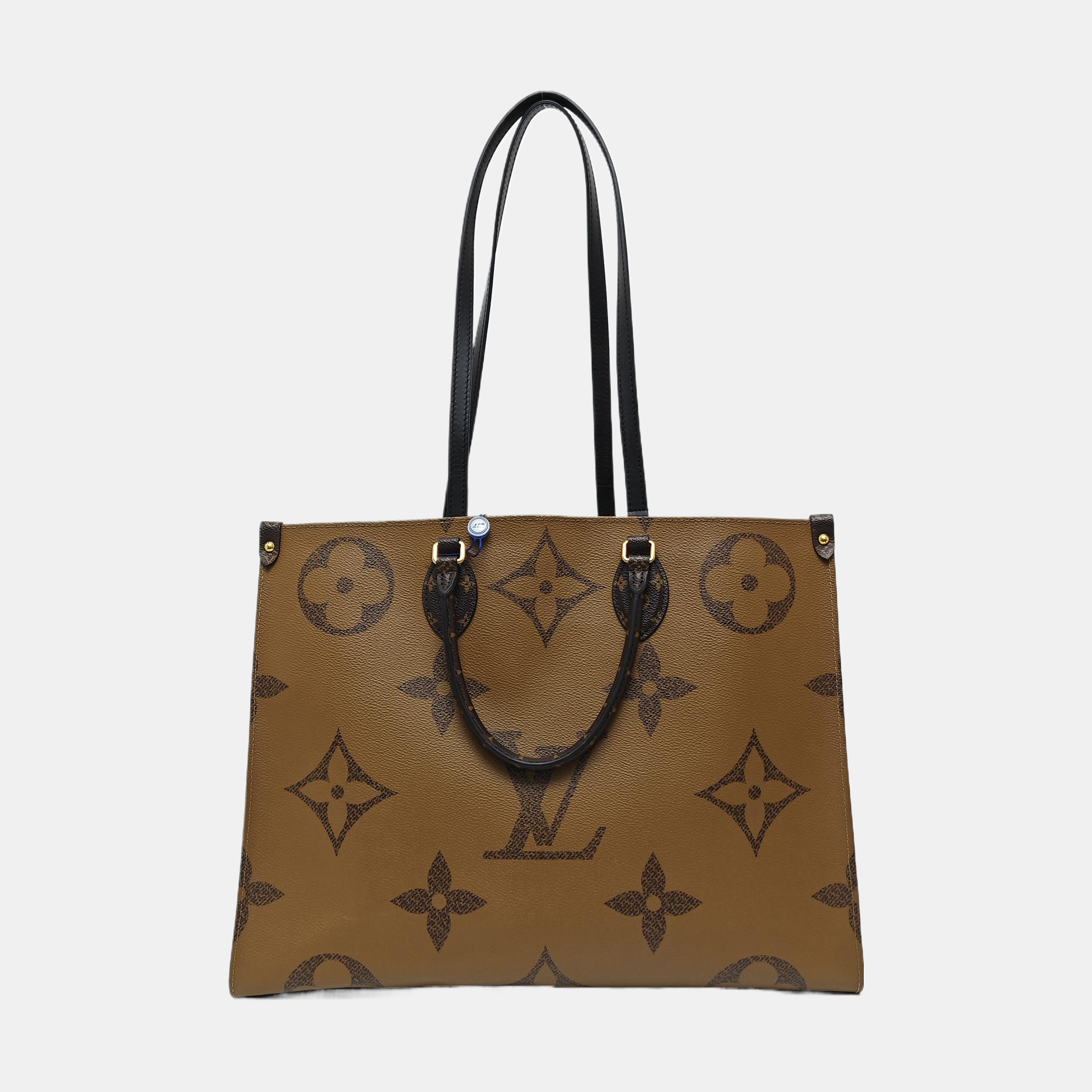 ONTHEGO GM Monogram Coated Canvas Brown