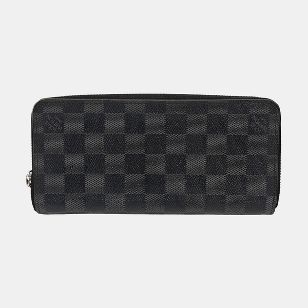 ZIPPY Damier Graphite Coated Canvas Gray Wallet