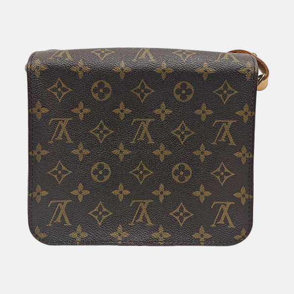 CARTOUCHIERE MM Monogram Coated Canvas Brown