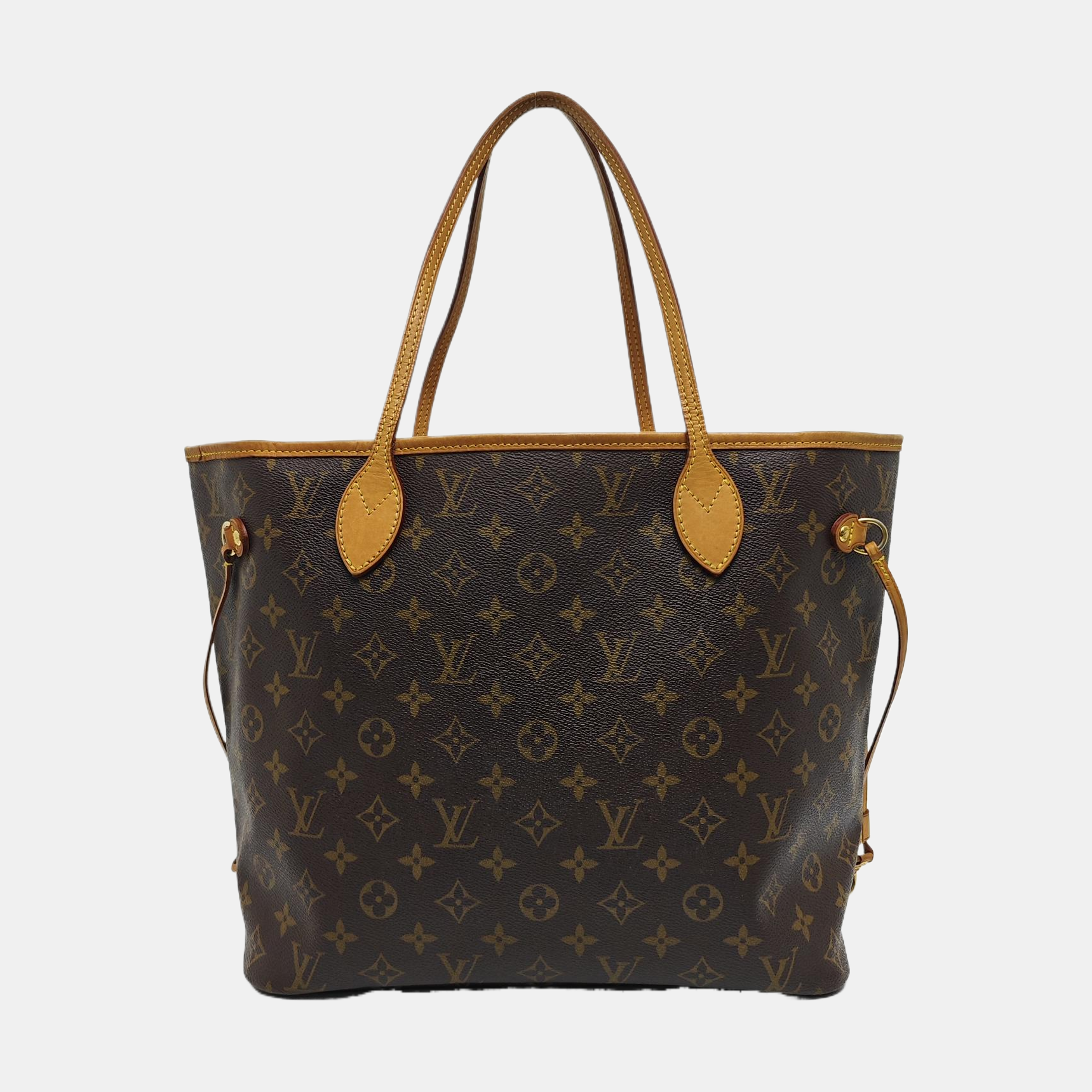 NEVERFULL MM Monogram Coated Canvas Brown