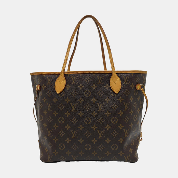 NEVERFULL MM Monogram Coated Canvas Brown