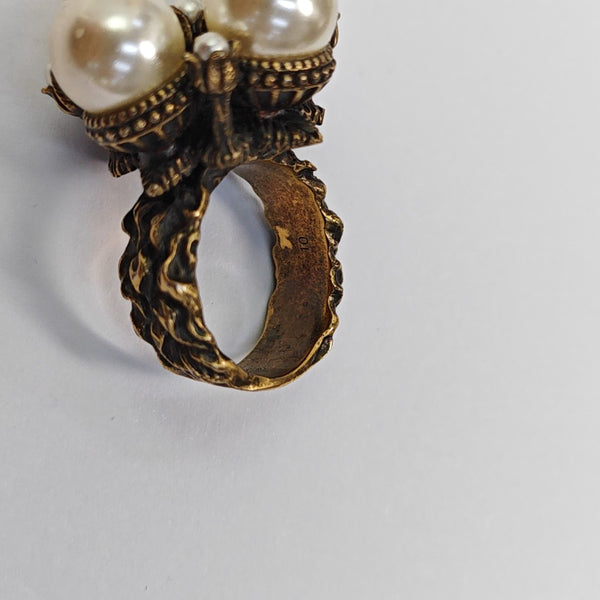 Metal Gold Ring HK 10