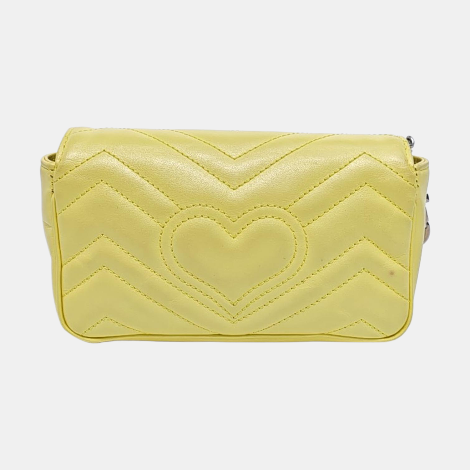 GG Marmont Mini Quilted Calfskin Yellow