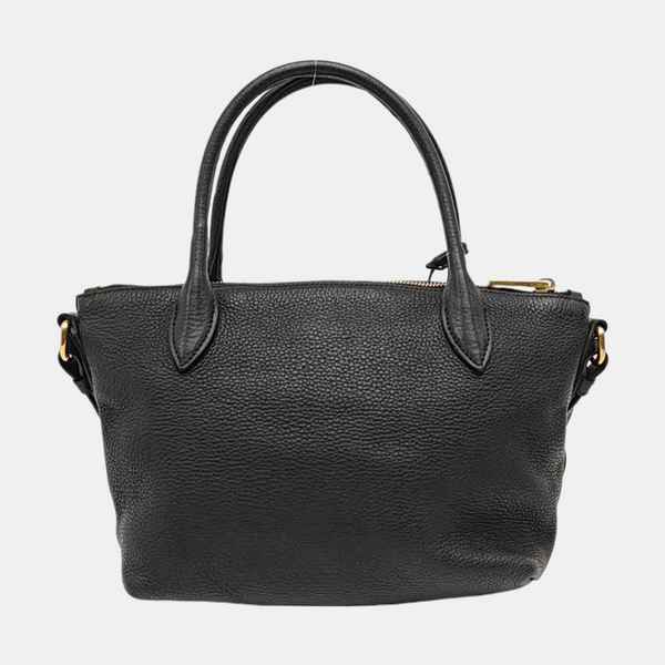 Calfskin Tote Bag Large Black
