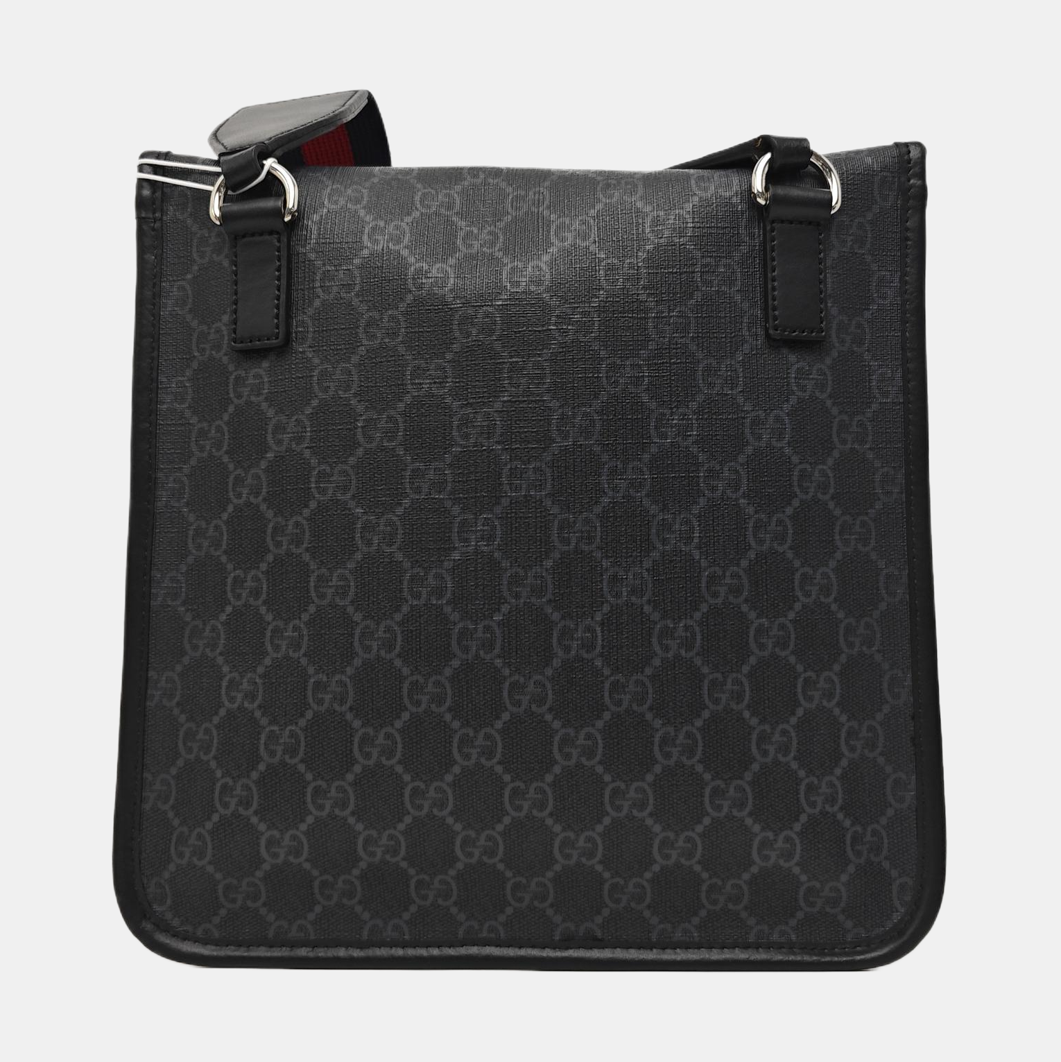 Monogram Coated Canvas Shoulder Bag Gray