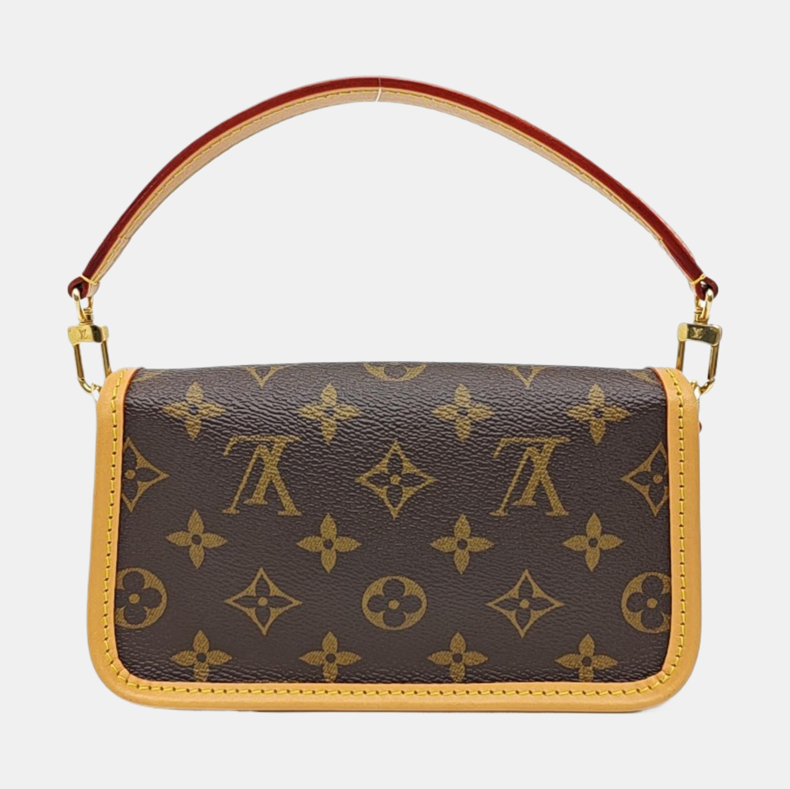 DIANE Nano Monogram Coated Canvas Brown