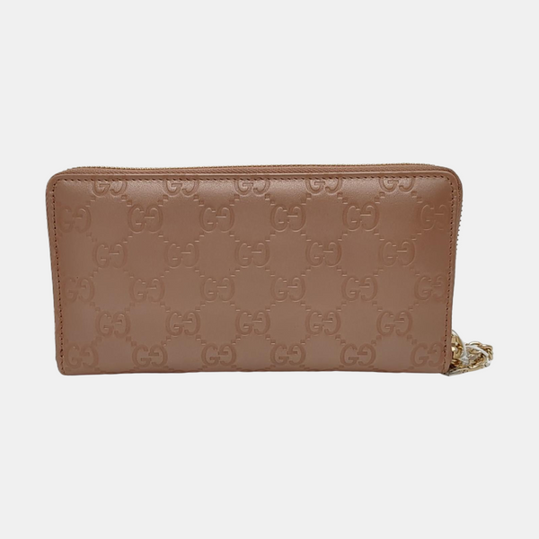 Monogram Calfskin Wallet Pink
