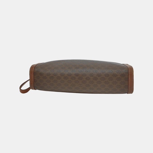 Authenticated pre-owned  MACADAM CLUTCHES Coated Canvas Brown - Clutch at Looply