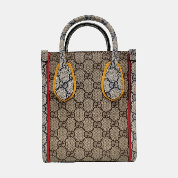 Retro Mini Monogram Coated Canvas Beige