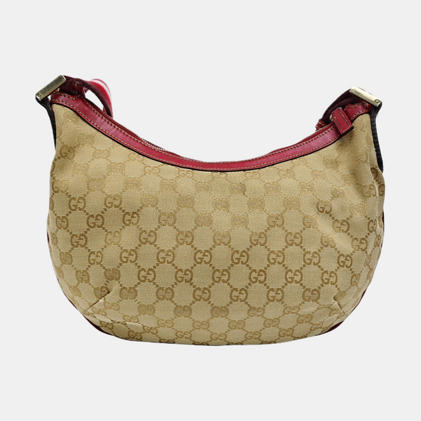 Monogram Canvas Shoulder Bag Beige