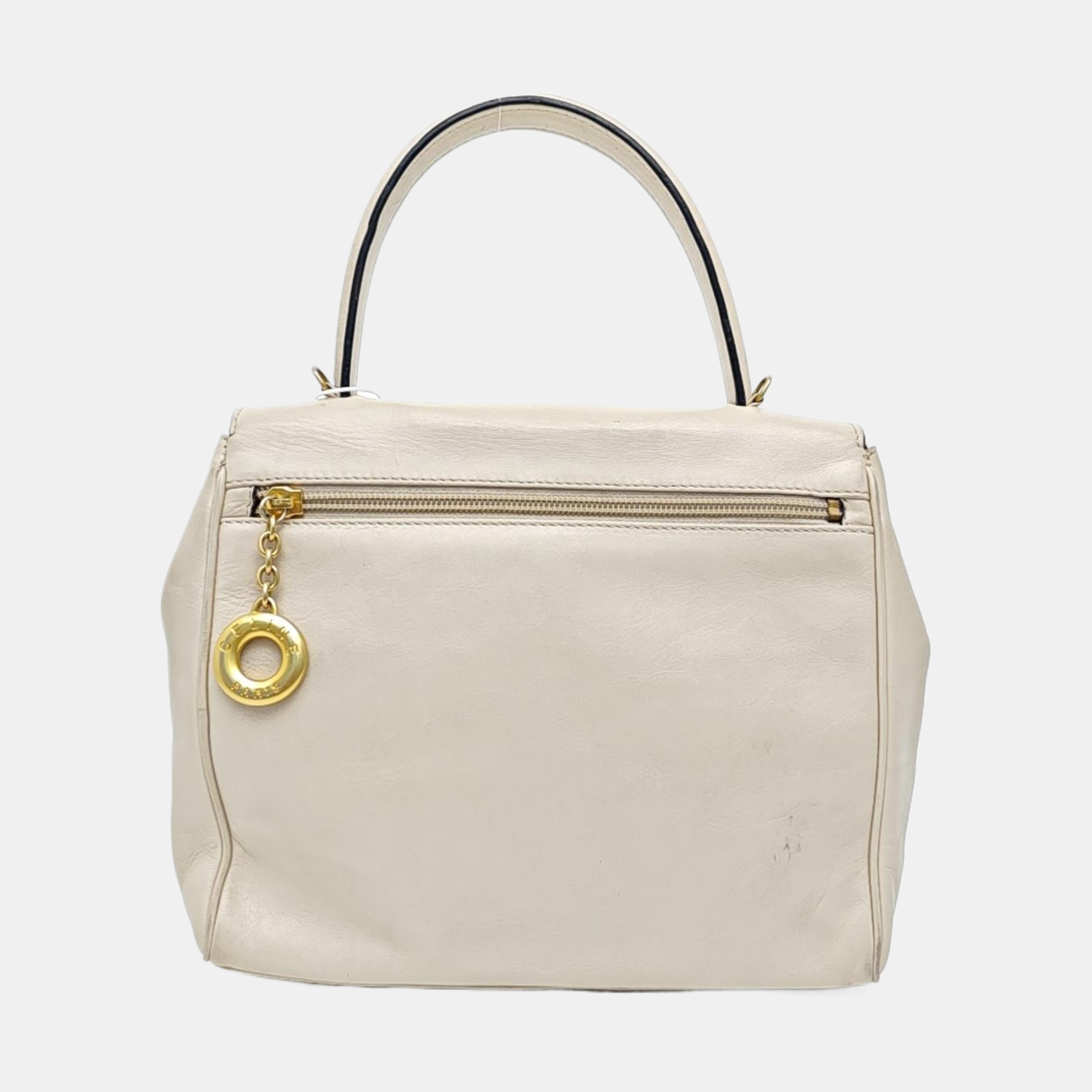 Calfskin Shoulder Bag Beige