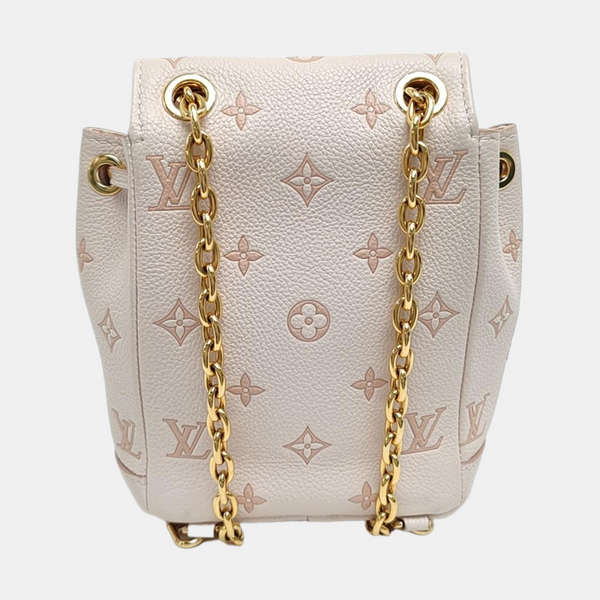 NOÉ Nano Monogram Calfskin Beige