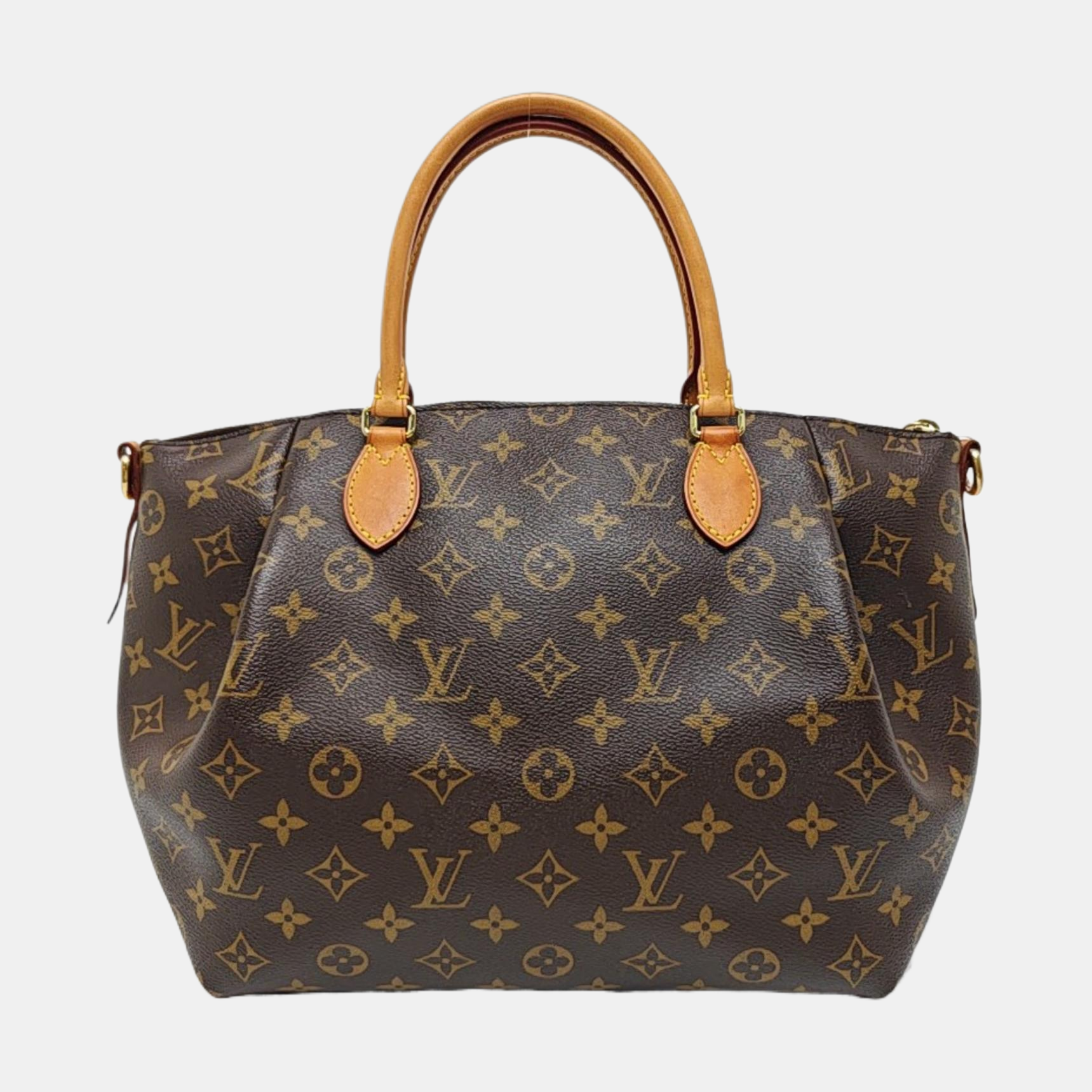 TURENNE MM Monogram Coated Canvas Brown