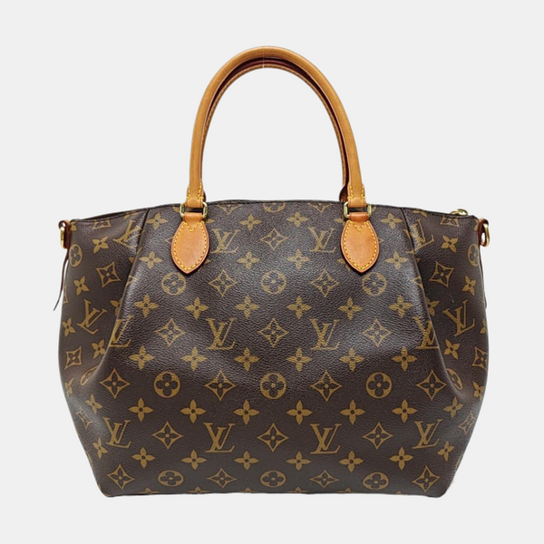 TURENNE MM Monogram Coated Canvas Brown