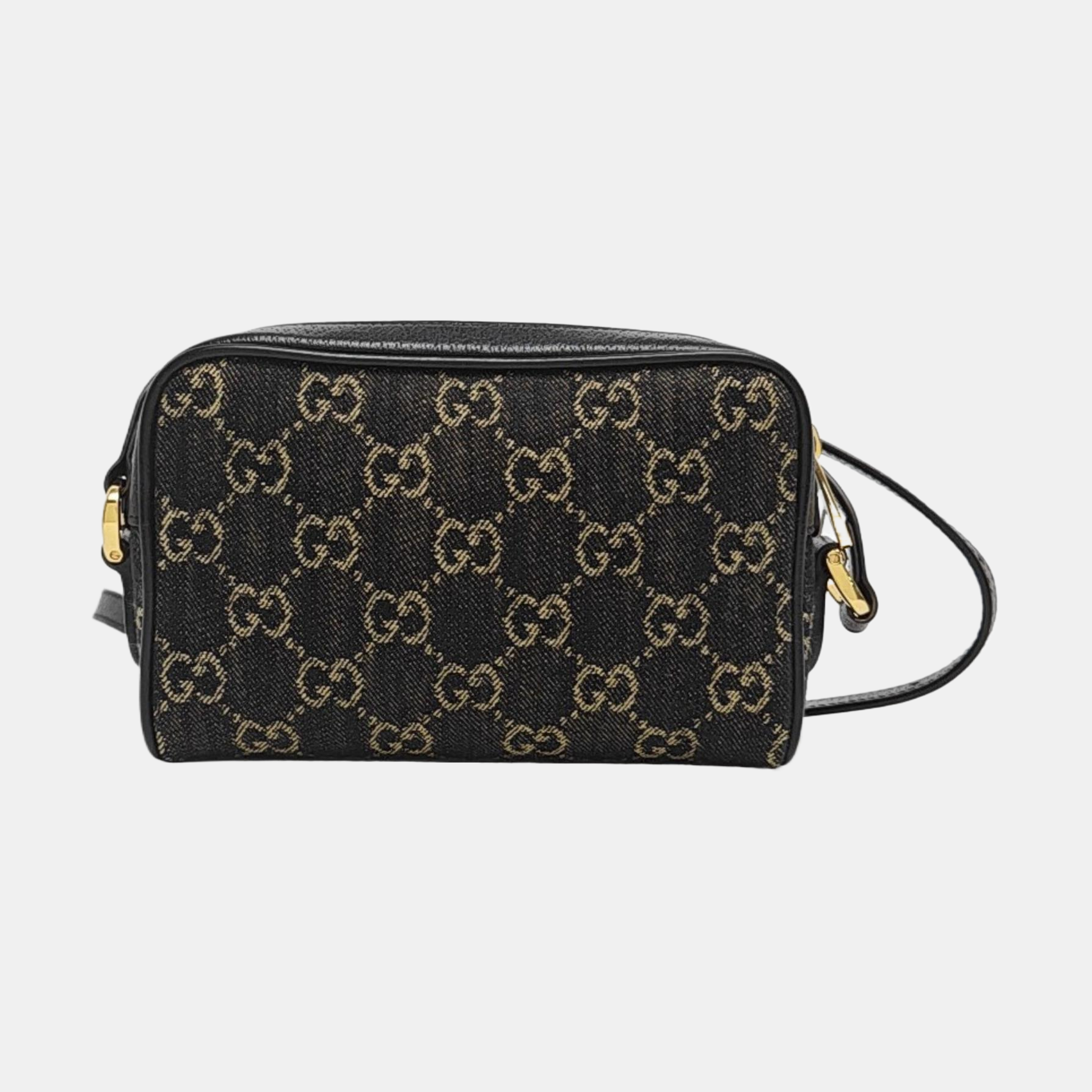 Ophidia Mini Monogram Denim Black