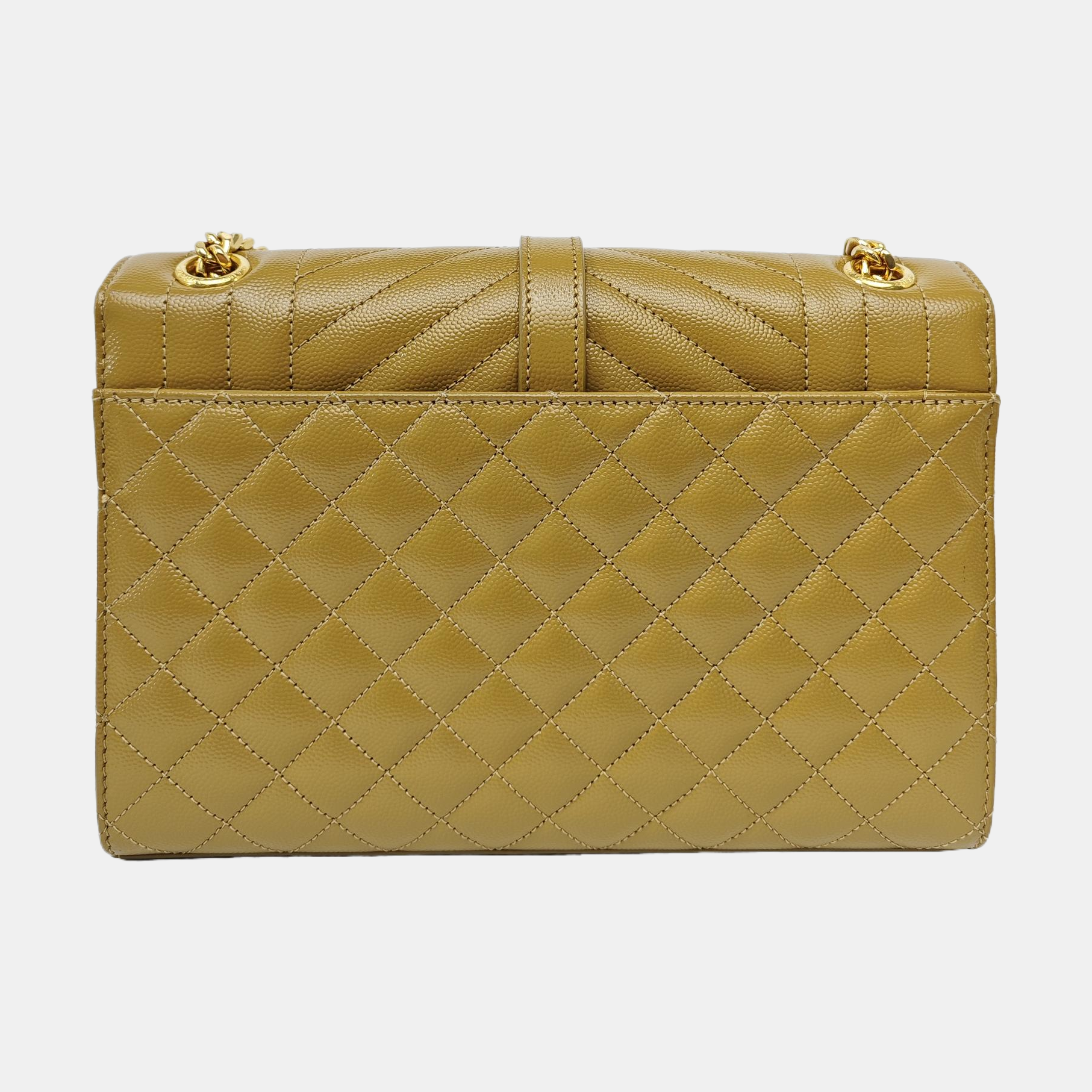 ENVELOPE Medium Quilted Calfskin Brown