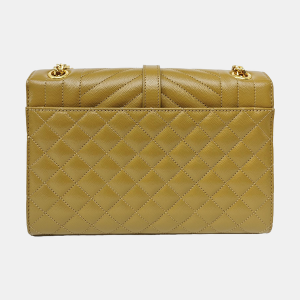 ENVELOPE Medium Quilted Calfskin Brown