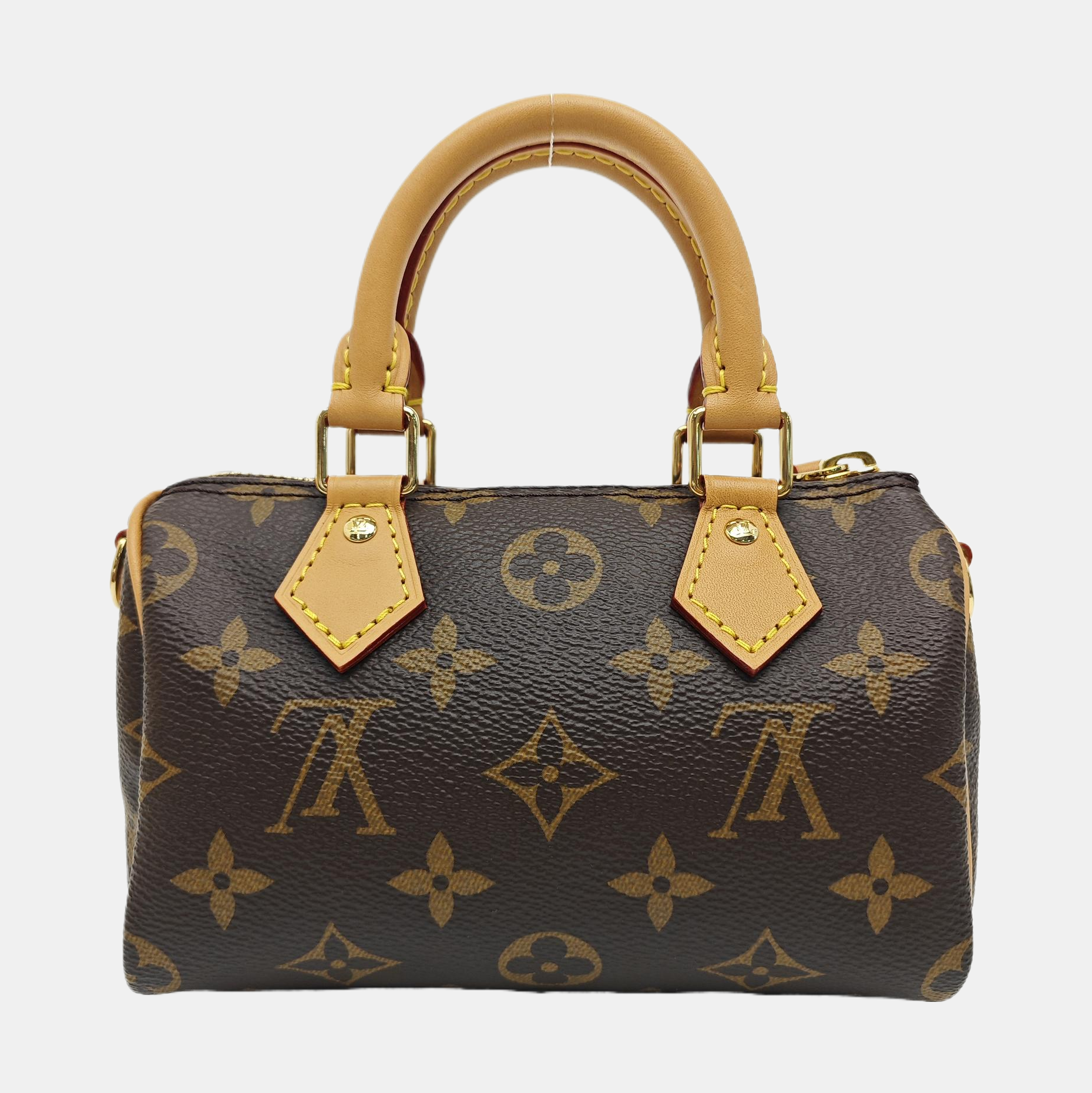 SPEEDY Nano Monogram Coated Canvas Brown