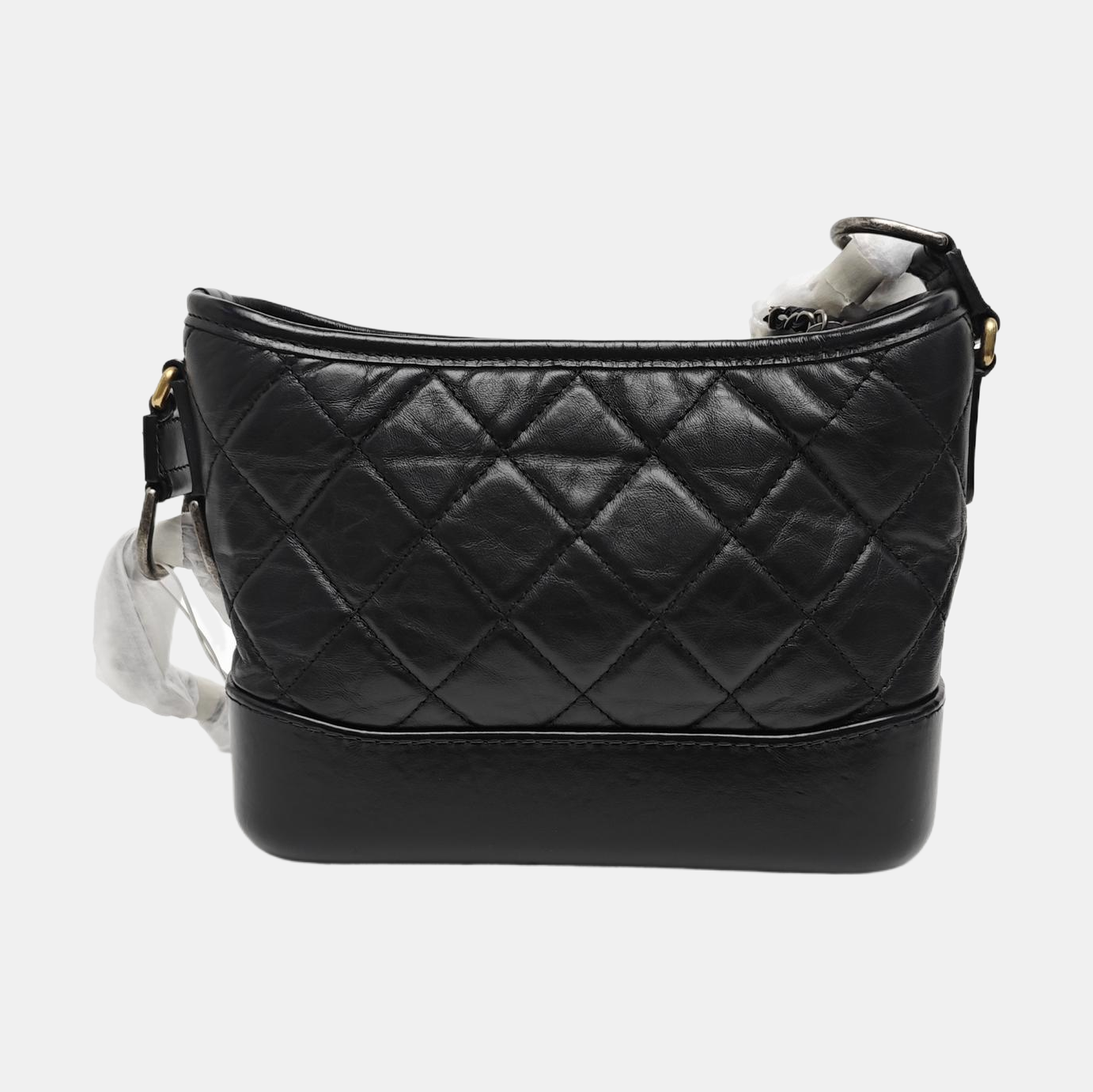 GABRIELLE Small Quilted Calfskin Black