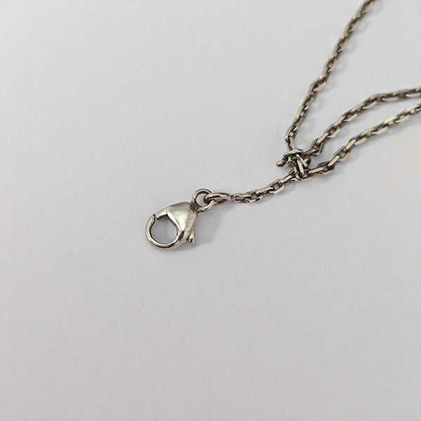 Pop H Metal Silver Necklace