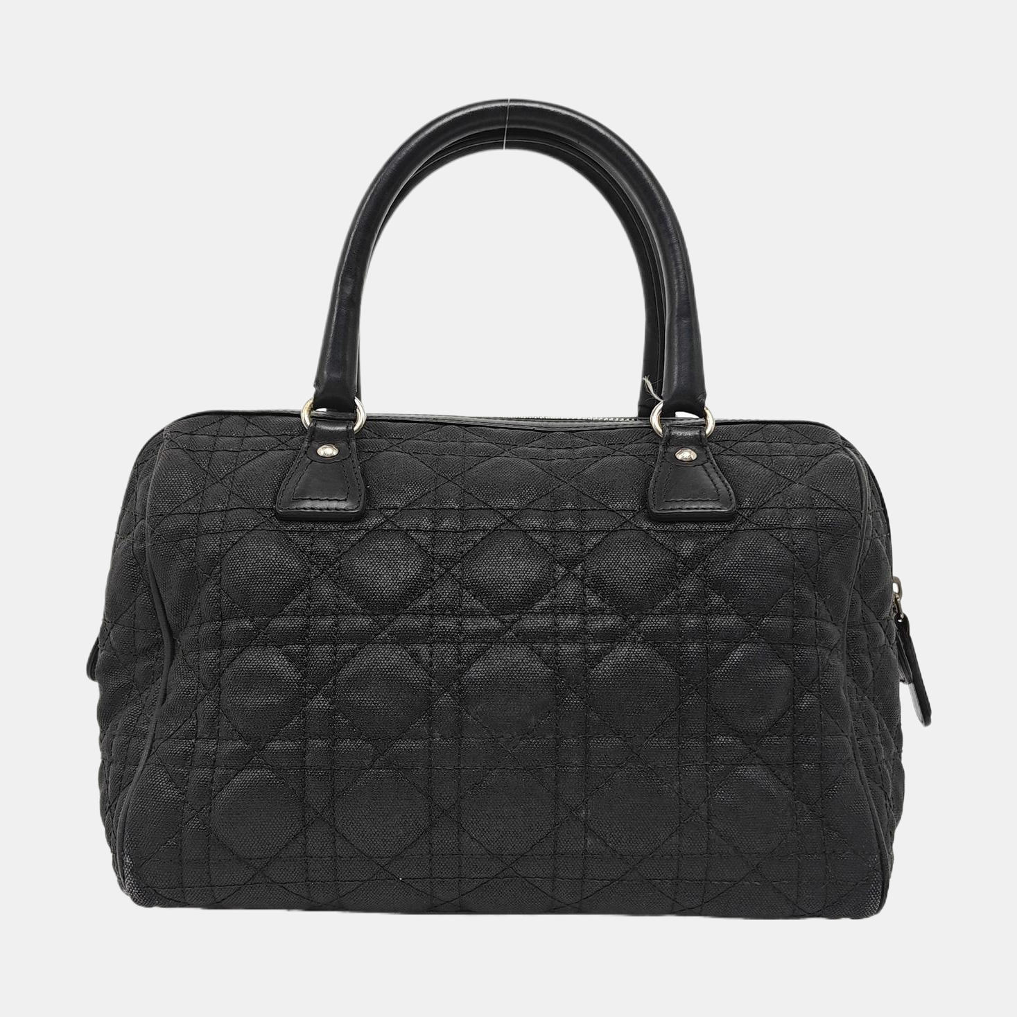 Cannage Coated Canvas Black