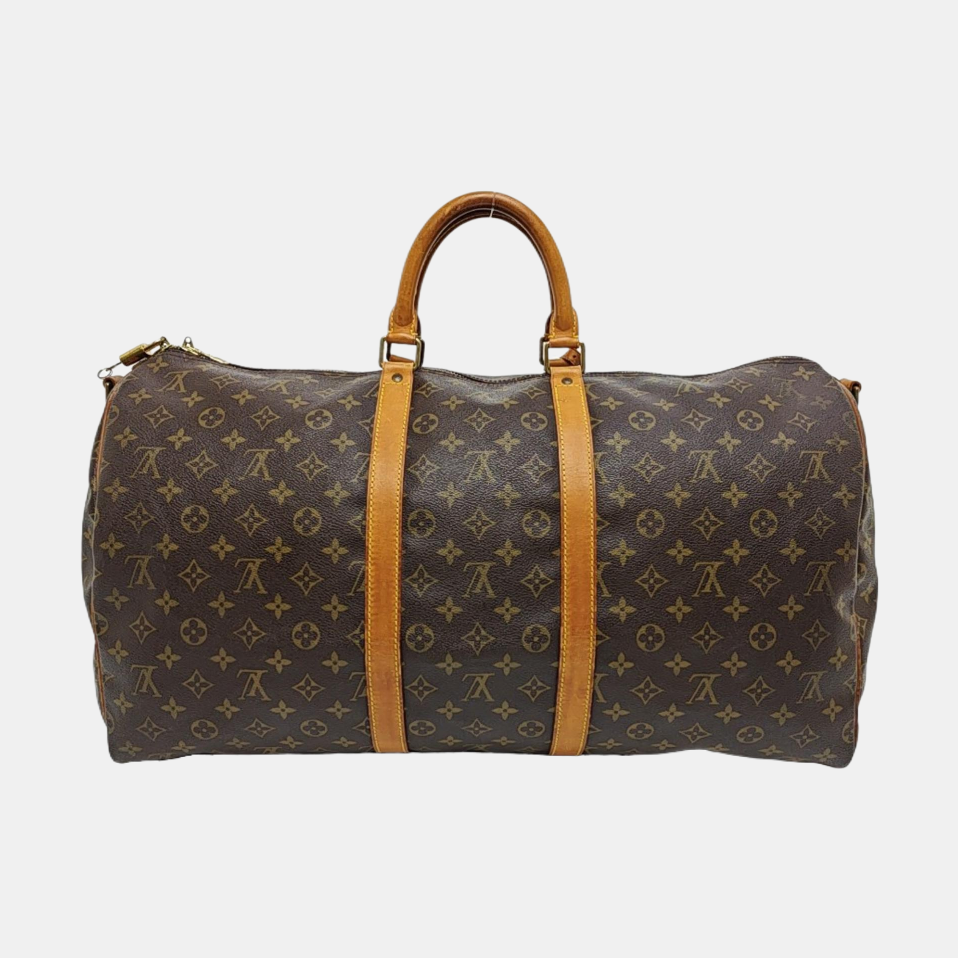 SAC SOUPLE 55 Monogram Coated Canvas Brown
